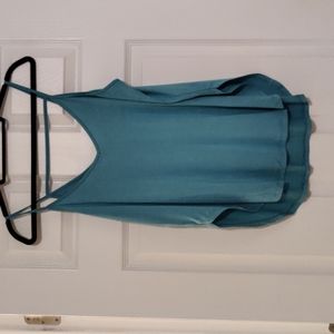 Medium Petite, Z Supply teal green back detail knit top